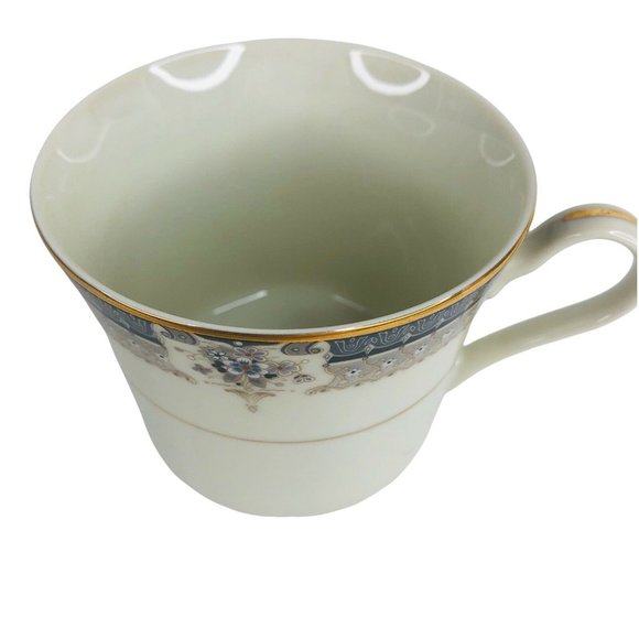 Mikasa Grande Ivory Tropez Cup & Saucer Set L5504 Japan Vintage Gray Floral - Picture 6 of 10